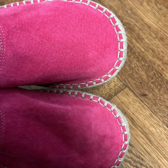 Acorn Women's Pink Suede Espadrille Slip-On Mule Size 7 - Picture 2 of 7